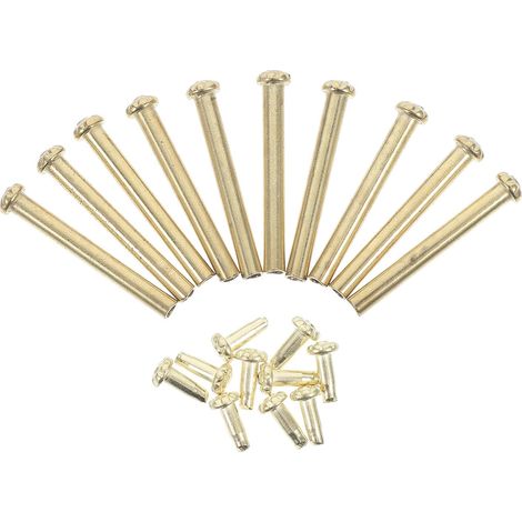 Rivets métalliques dorés installation facile lot de 10 pour (1/5)