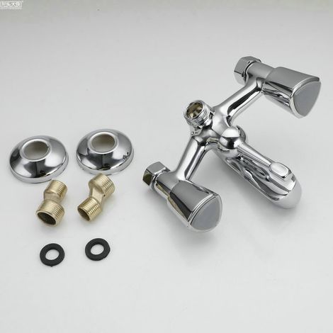 Douche encastrable 3 voies universelle – Mélangeur pour baignoire – Compatible chauffe-eau électrique