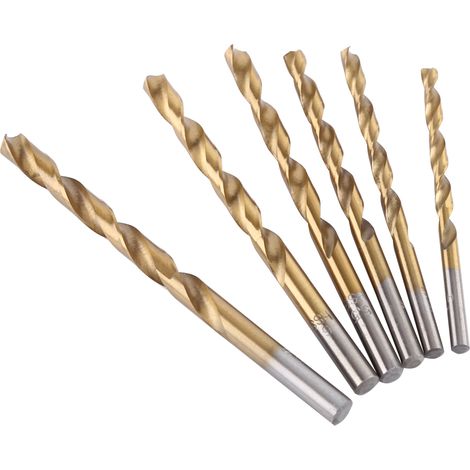 19-teiliges Set aus HSS-Spiralbohrern mit Titanbeschichtung, 1-10 mm gerader Schaft (1/5)
