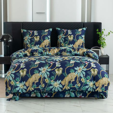 LITERIE COTON 3D 140x200 CHAT SAUVAGE (1/5)