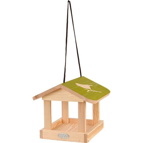 Mangeoire à suspendre pochoir - L 23,1 x l 23,9 x H 20,1 cm - Beige - Livraison gratuite (1/5)