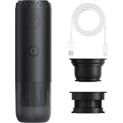 Cafetière portable de précision à technologie céramique pour une infusion rapide, idéale pour le bureau et les voyages. Rechargeable par USB. (1/5)