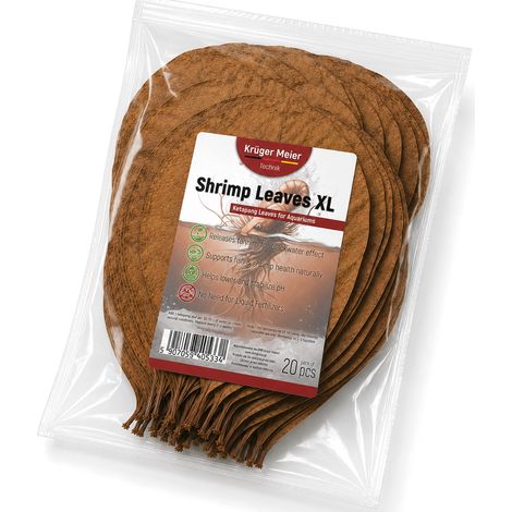 Foglie di gamberi Kruger Meier XL - foglie di ketapang 20 pezzi (1/5)