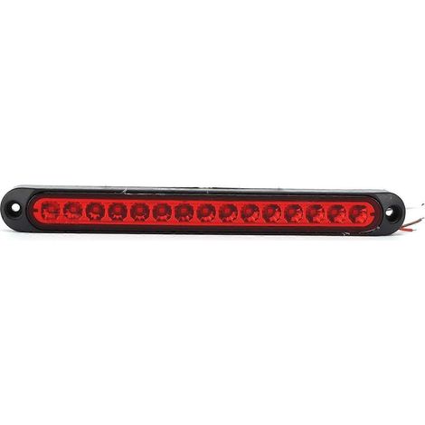 10–30 V 15-LED Brems-, Blink- und Rücklicht IP67 wasserdicht für Lkw, Sattelzugmaschinen, Bootsanhänger, Rot