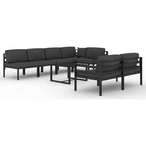 Maison Exclusive - 8-tlg. Garten-Lounge-Set mit Kissen Aluminium