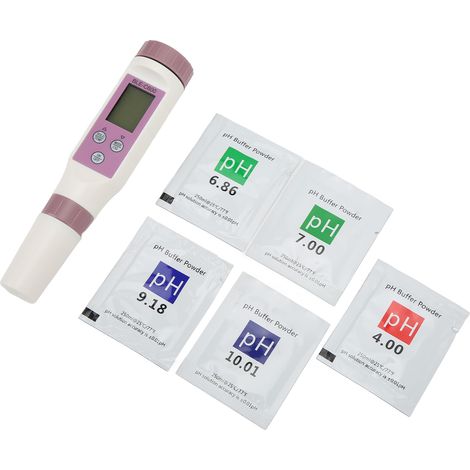 Wasserqualitäts-Teststift 7-in-1 Multifunktionsgerät mit Handy-Anbindung zur Messung von Salzgehalt, EC-Wert und Temperatur sowie pH-Wert und Testpulver (1/5)