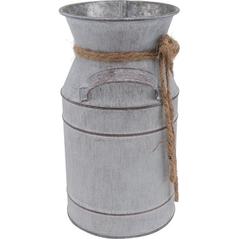 Seau à Compositions en Fer Double Anse, Décoration Intérieure Chic et Simple, Seau à Fleurs de Jardin Multi-Usage, sans Odeur, pour Boutique de Fleurs (1/5)