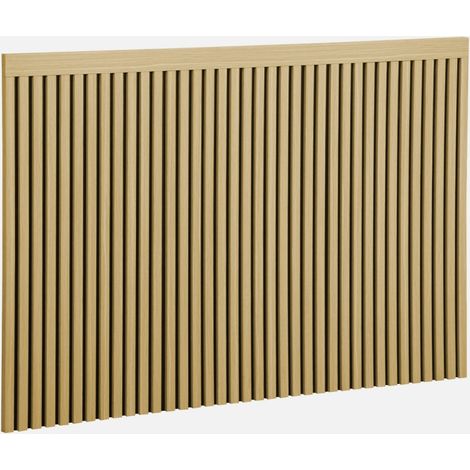 Cabecero de madera con listones decorativos, 140cm (1/4)