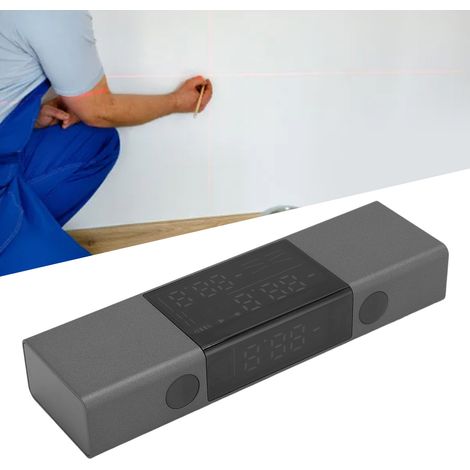 Doppellaser-Entfernungsmesser, Mini-tragbares Lasermessgerät, hohe Präzision, Genauigkeit ±0,5 Grad, Aluminiumgehäuse, LED-Anzeige, Schutzart IP54, für Bauingenieure (1/5)