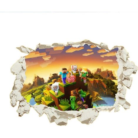 KLVGTIFS PU - Sticker Mural 3D Chambre,3D Autocollants Muraux, Autocollants Muraux,Chambre Enfant,Décoration Chambre Enfant-Style 2 (1/3)