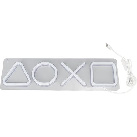 Ortviai Enseigne LED néon en forme de manette de jeu – Décoration murale pour salle de jeux ou chambre, acrylique, 5 V (1/5)