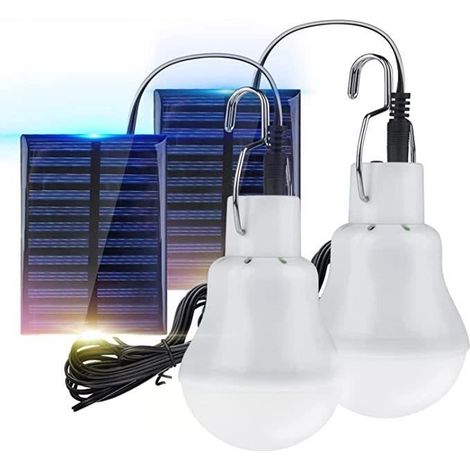 Lampe Solaire LED - FOLAYA - Portable - Éclairage de Jardin - 50000 heures - Panneau Solaire Rechargeable (1/4)