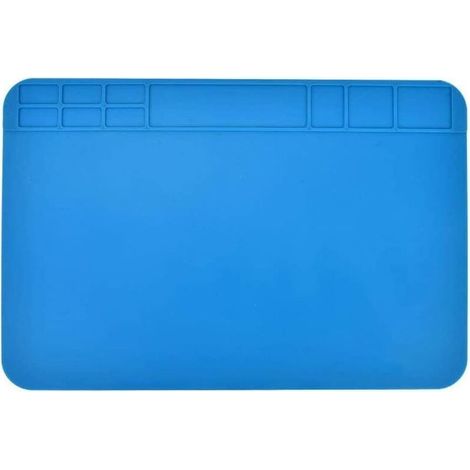 Tapis de Travail en Silicone, Tapis à Souder En Silicone, Tapis de Réparation en Silicone pour la Réparation de Circuits Imprimés, 30 x 20cm (1/4)