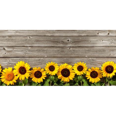 Set di 2 tappeti da cucina antiscivolo e lavabili Girasole (1/2)