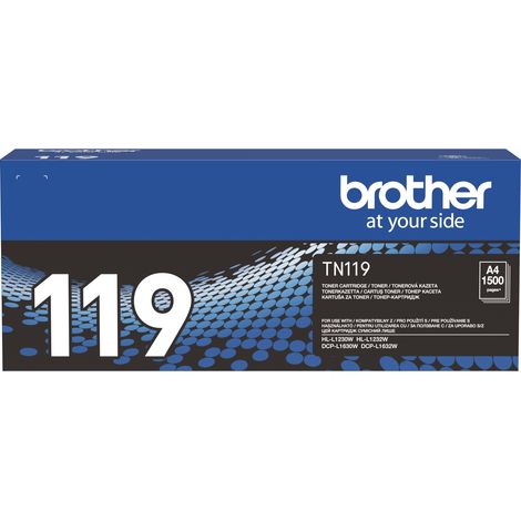 Brother TN-119 schwarzer Toner für 1500 Seiten, 1 Stück. (1/2)