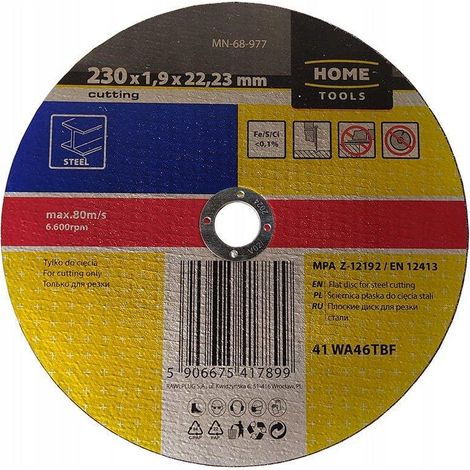 Disco di taglio in acciaio Modeco Home 230x1,9x22,2 mm