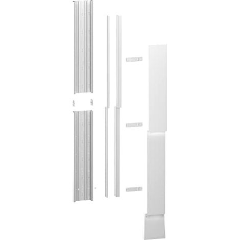 Schneider Electric – Kit goulotte 18 modules – Installation murale avec vis – Compartiments séparés pour câbles courant fort et faible – IP40