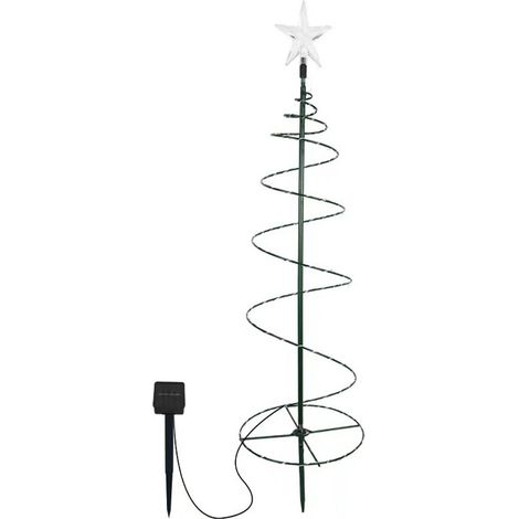 Guirlande Solaire Pour Arbre De Noël - 8 Modes D'éclairage - Étanche Ip55 - Pour Jardin Patio Extérieur - 1 Pièce (1/5)