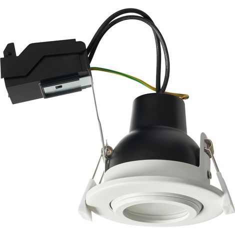 Forum Spa Eros White IP65 GU10 Fire Rated Tilt Downlight - SPA-45805-WHT (1/5)