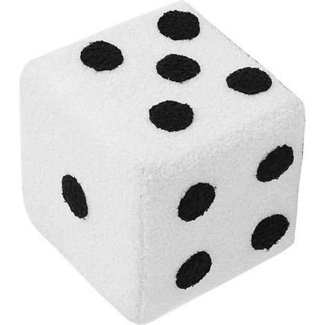 Pouf Cube Blanc 20x20x20cm Repose-Pieds Doux Confortable Simple Robust Doudoune Chaleureux pour Salon Chambre Maison (1/5)