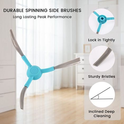 6 couleurs : voir photo. Matière : plastique. Compatible avec les accessoires pour aspirateur robot et laveur de sols Viomi VXVC05. (1/5)