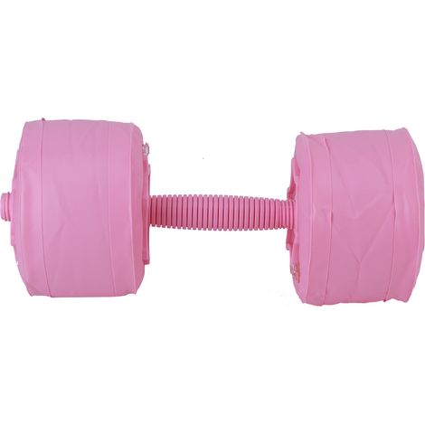 Haltères à eau 6KG rose - Matériel de fitness et entraînement des bras
