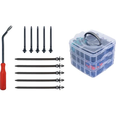 GEDORE Automotive R19002676 Befestigungsclip-Set mit Demontagehebel, 676-teilig (1/3)