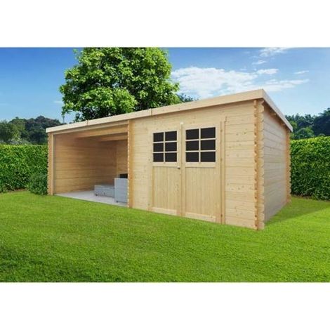 Abri de jardin Rohan en bois 7,53 m², Plancher Oui (1/3)