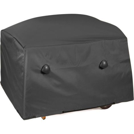 Housse de barbecue xl polyester noir 150x60x60 cm (1/5)