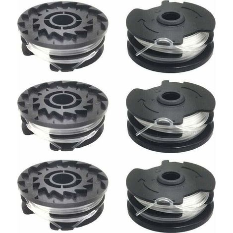 Lot de 6 bobines de fil de rechange pour coupe-bordure LIDL Parkside PRTA 20-Li A1, B2, C3, PRT 550 A1, A3, PRT 300 A1..DEBUNS (1/4)