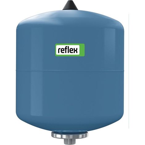 Reflex Refix DE 8, vaso di espansione a membrana non attraversato dal flusso, blu, 16/4 bar, attacco in acciaio inox, 7301006