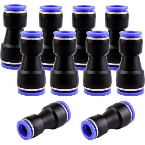 10 pièces 16 mm répartiteur en Y à 3 voies, raccord pneumatique, rapide plastique raccords Push to Connect, adaptateur de conduite d'air PY - PG16-12mm (1/5)