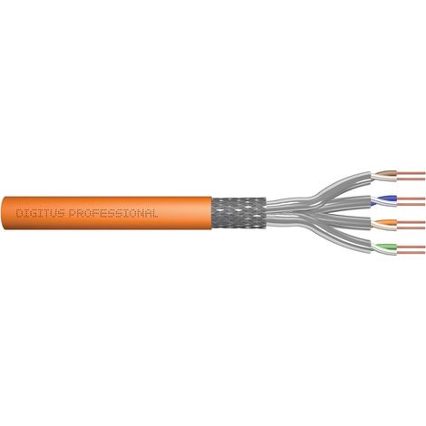 Cable de red LAN para internet, par trenzado AWG23, S/FTP, cat.7, 50 m