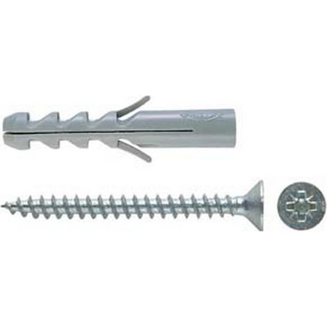 25PZ TASSELLO IN NYLON CON VITE "S-V" - ø mm.10x50 vite mm.6x60
