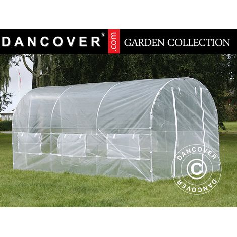 Serre Tunnel 2x4,5x2m, 9m², Transparent (1/6)
