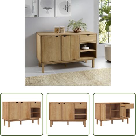 Buffet scandinave - Buffet OTTA 114x43x73,5 cm Bois massif de pin (1/5)