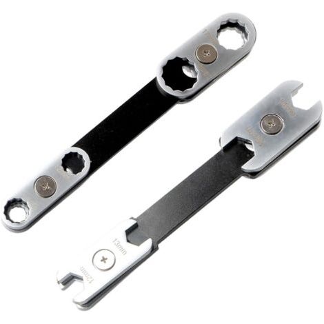 Poignée ergonomique rotative à 360 degrés avec clé réglable à extrémité ouverte pour une utilisation industrielle automobile professionnelle Clé multifonction en acier au carbone (1/5)
