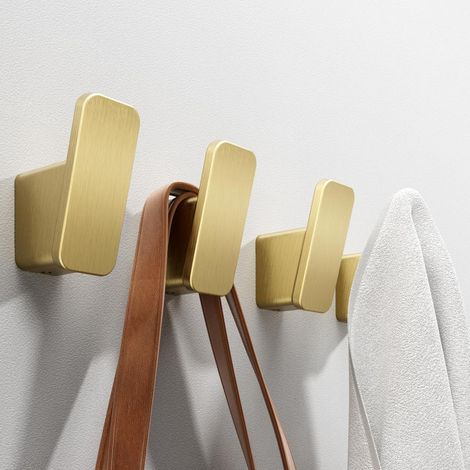 Robuste, mattschwarze Wandhaken für Badezimmer und Umkleidekabine (4er-Set)