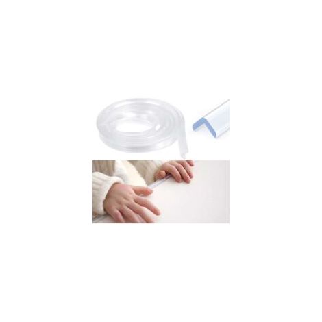 Protector transparente para bordes de muebles, protector de silicona preadhesivo de 6 m para muebles de bebé, protector de bordes y esquinas de armarios para la seguridad del bebé - Crezuo
