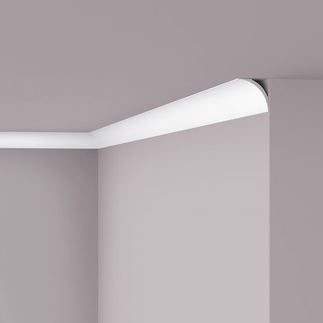 Cornisa NMC NE2 PURE NOMASTYL Noel Marquet Moldura decorativa Perfil de estuco diseño moderno blanco 2 m