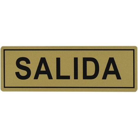 Placa 6x18 "Salida", GIBALTO
