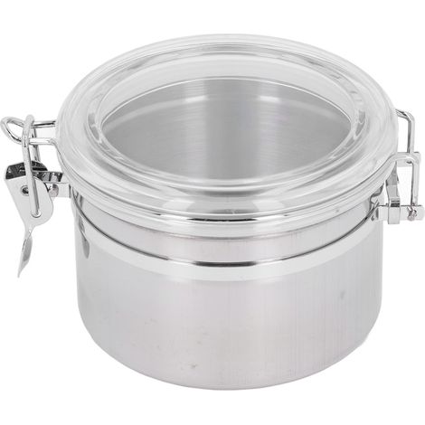 Edelstahl-Vorratsdose, luftdicht verschlossen, für Trockenfrüchte, Milchpulver und Tee, klein, 900 ml (1/5)