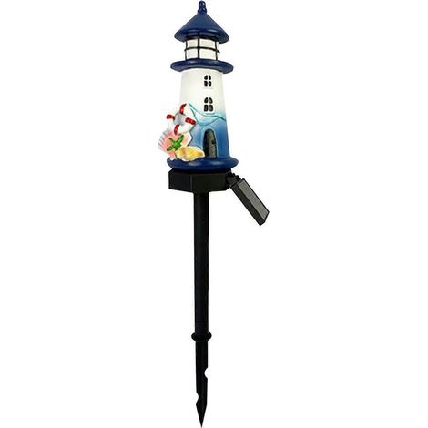 Lampe solaire d'extérieur à thème nautique, balise automatique pour jardin, porche, allée, terrasse, décoration de cour (1/5)
