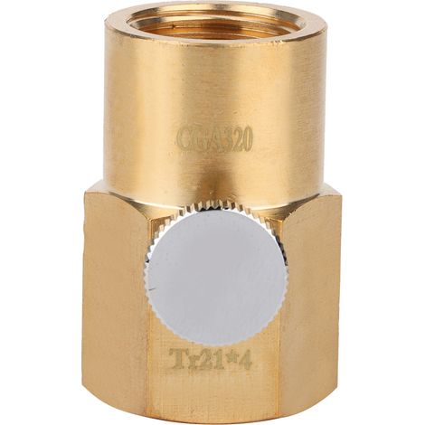TR21-4 auf CGA320 Messing-Adapter für Sodaflaschen, CO2-Füllventil-Anschlussstücke, Füllzubehör (1/5)