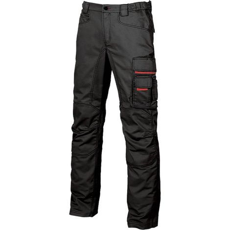 Pantalón de Trabajo Smile Talla 48 - Color Negro Upower