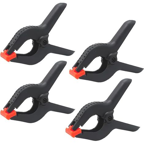 Pinces à ressort, ensemble pinces 6 pouces, 4 pinces en plastique robustes pour fond, toile, papier, écran, clip robuste, studio photo et plus encore (1/5)