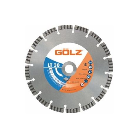 GOLZ LT30 - Disque Diamant Béton Gamme Standard Ø125mm - 22.2 (1/5)