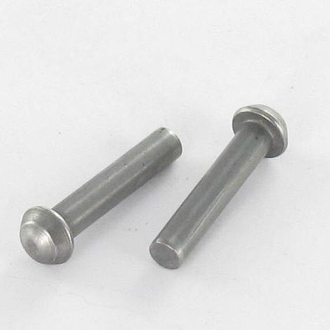 Rivet à frapper Tête ronde TR 10X25 Acier brut - 1 pièce (1/3)