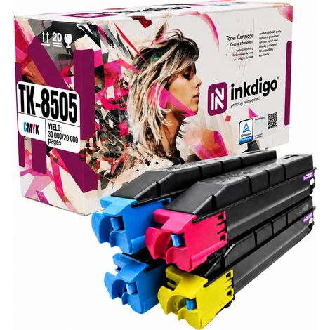 Toner Inkdigo TK8505 compatibile con Kyocera TASKalfa4550ci TASKalfa5550ci certificato TÜV (1/5)