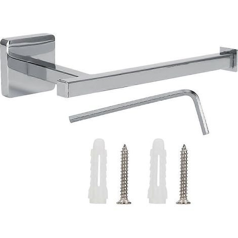 Wandmontierter Toilettenpapierhalter mit Ablagefach fürs Badezimmer, Toilettenpapierrollenhalter aus Metall, Wandmontage (1/5)